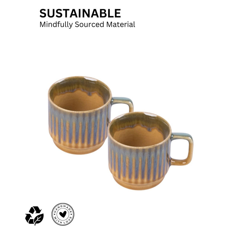 Cerava Ceramic Tea Cup (150 mL Each) -  Set of Six media 3