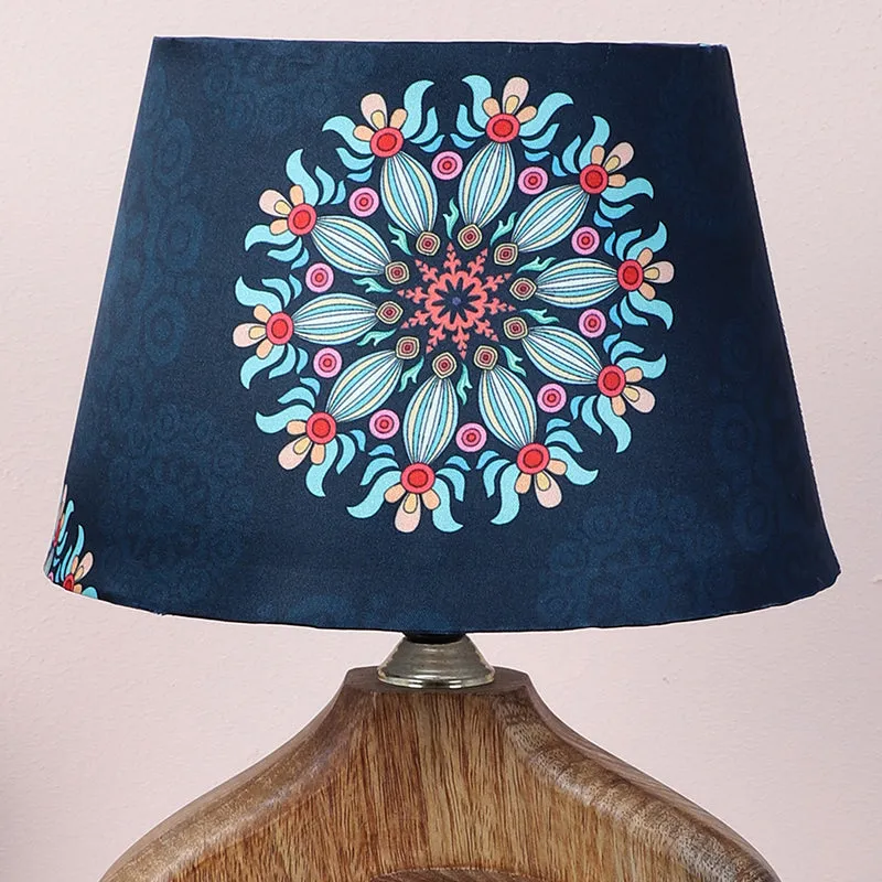 Toile Stag Printed Mango Wood Table Lamp - Multicolor media 3