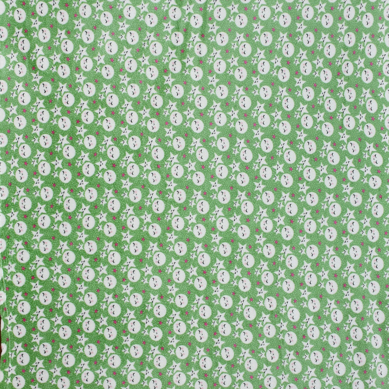 Moonglow Flannel Cotton Flannel Bedsheet (Green) - 190 GSM media 5