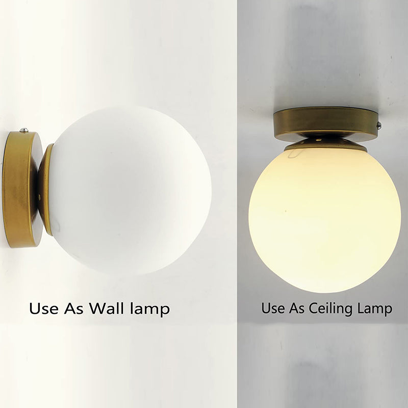 Orbum Glass Ceiling Lamp - White image 4