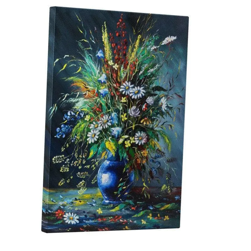 Bouquet Of Wild Flora Canvas Wall Painting - Gallery Wrap media 3