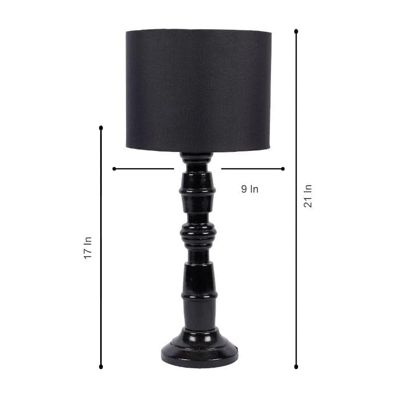Blace Baxter Fabric Table Lamp - Black media 6