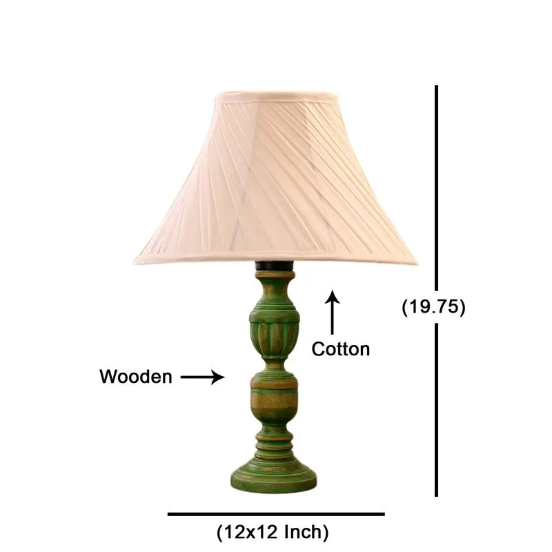Arvello Oryn Wooden Table Lamp - Ivory media 8