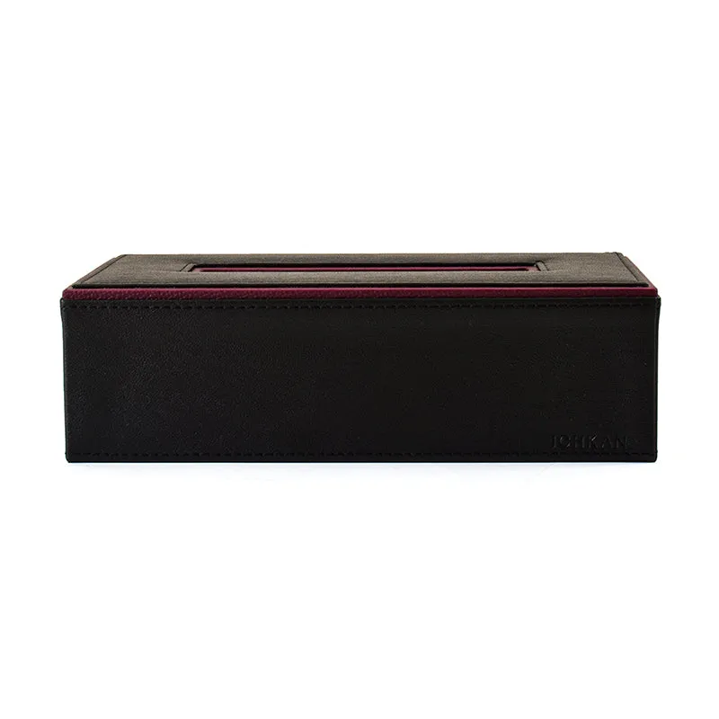 Tisca Edge Faux Leather Tissue Box - Black media 4