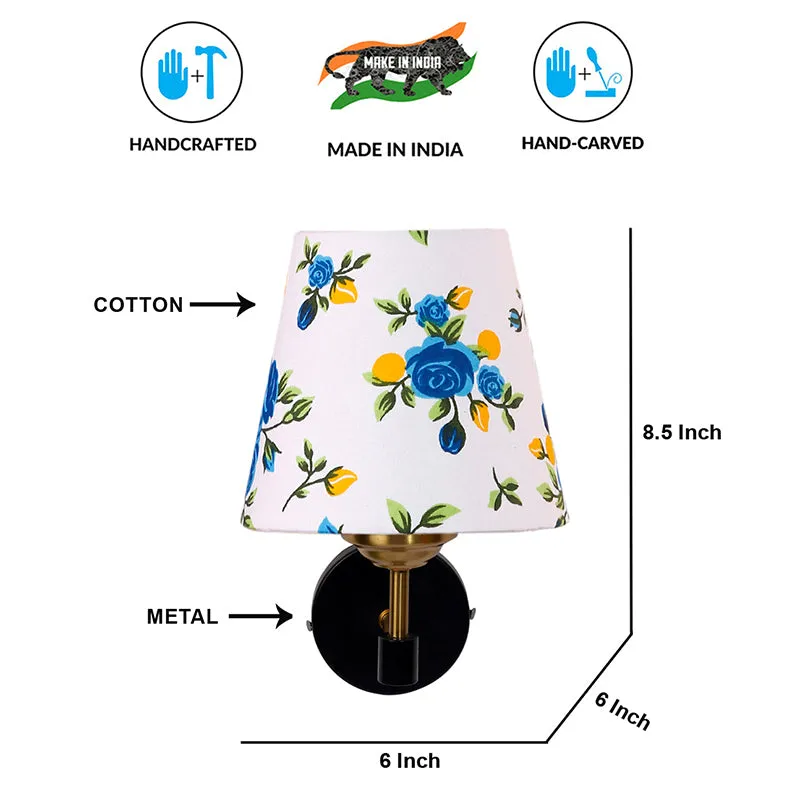 Garden Lights Printed Steel & Cotton Wall Lamp - Blue media 6