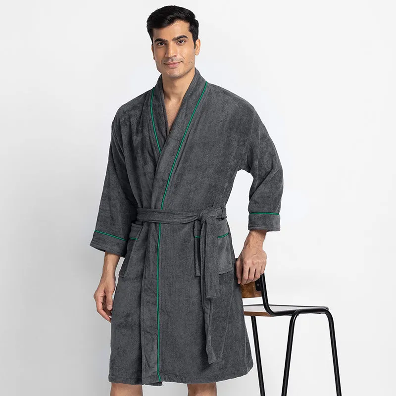 Corbin Bath Robe - Grey media 4
