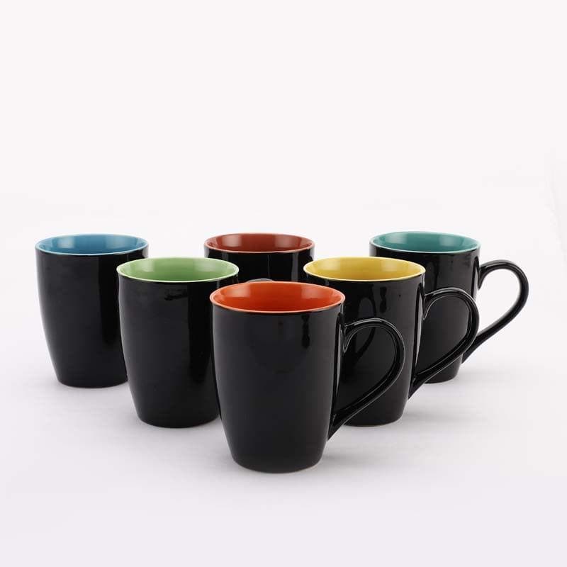 Colorful Ceramic Tea Cup (120 mL Each) -  Set of Six media 5