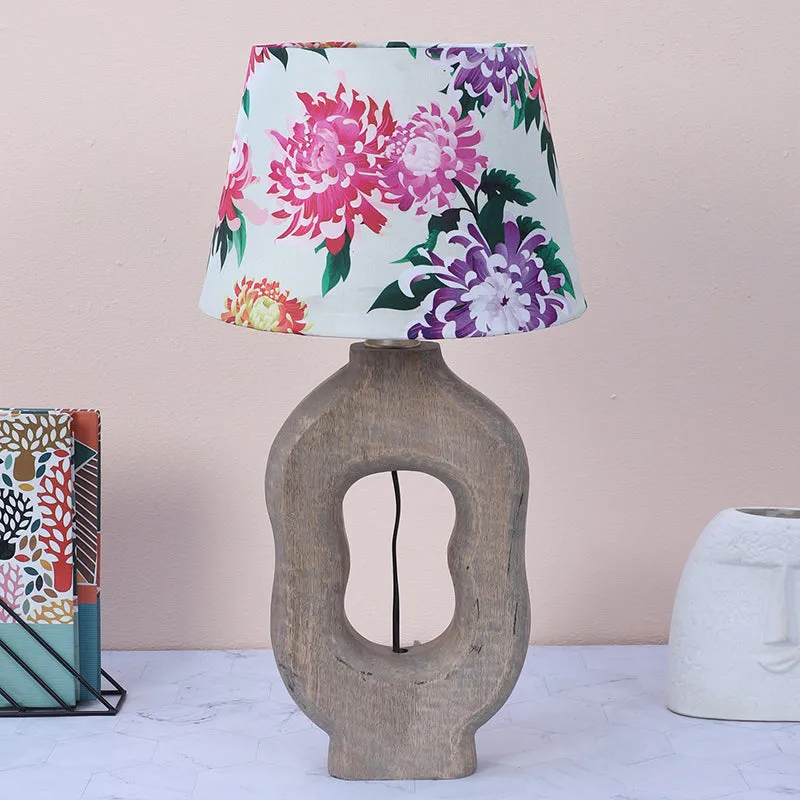 Miyabi Hewn Mango Wood Table Lamp - Multicolor media 2