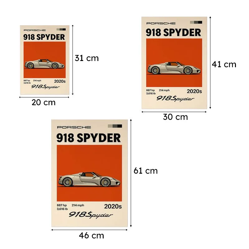 Porsche Powerhouse Wall Poster - Orange media 9
