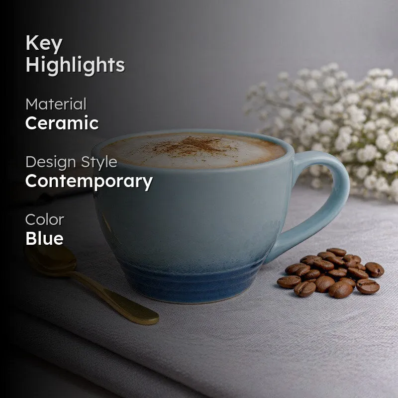 Whimsi Ceramic Coffee Mug (500 mL) - Blue media 2