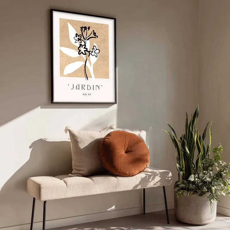 Fleuron Canvas Wall Painting With Black Frame media 4