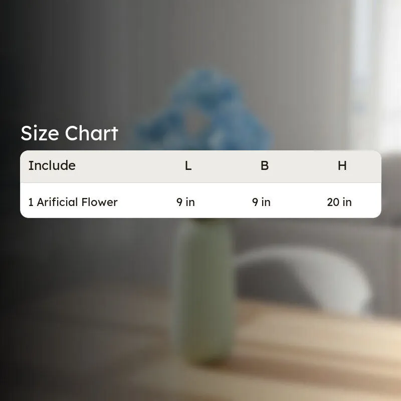 Blossira Hydrangea Silicone Artificial Flower - Blue media 7