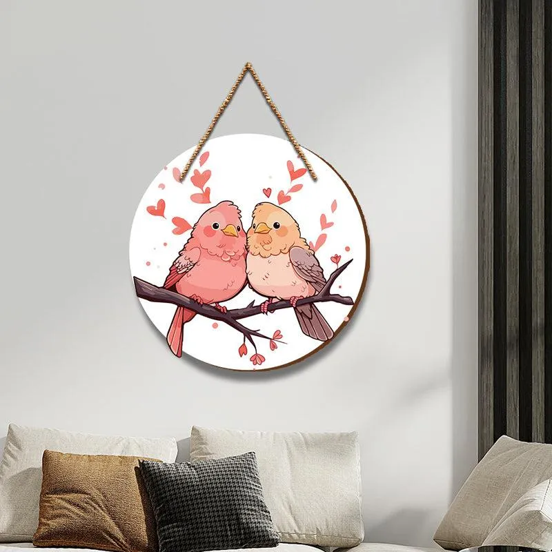Tweethearts Wood MDF Wall Hanging media 3