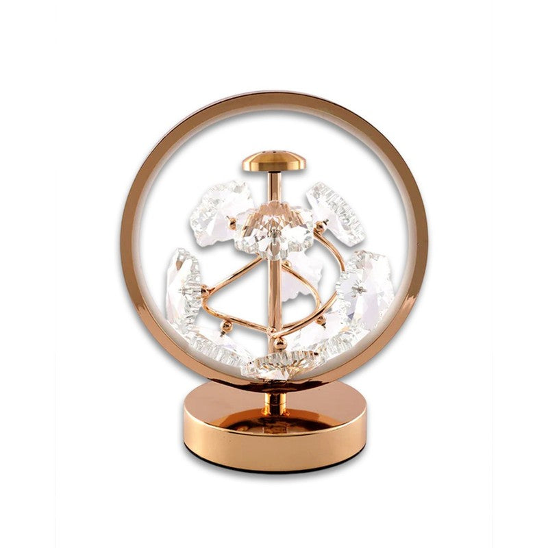 AarviDecor Hudson Classic Crystal Table Lamp - Gold media 5