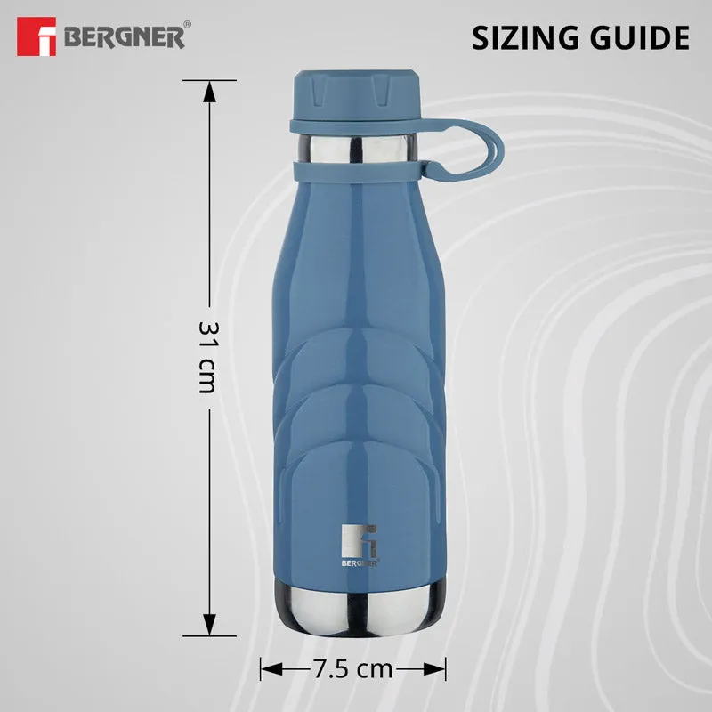 Bergner Walking Aqua Flex Thermosteel Hot And Cold Flask (Blue) - 1000 mL media 5