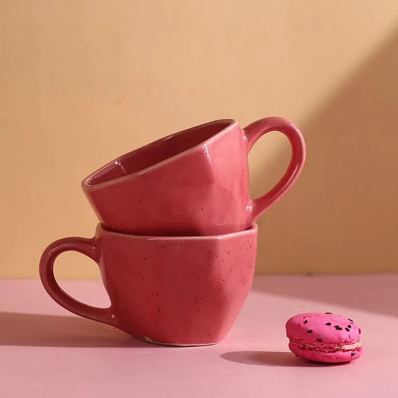 Calaila Ceramic Tea Cup (200 mL)/Pink) media 5
