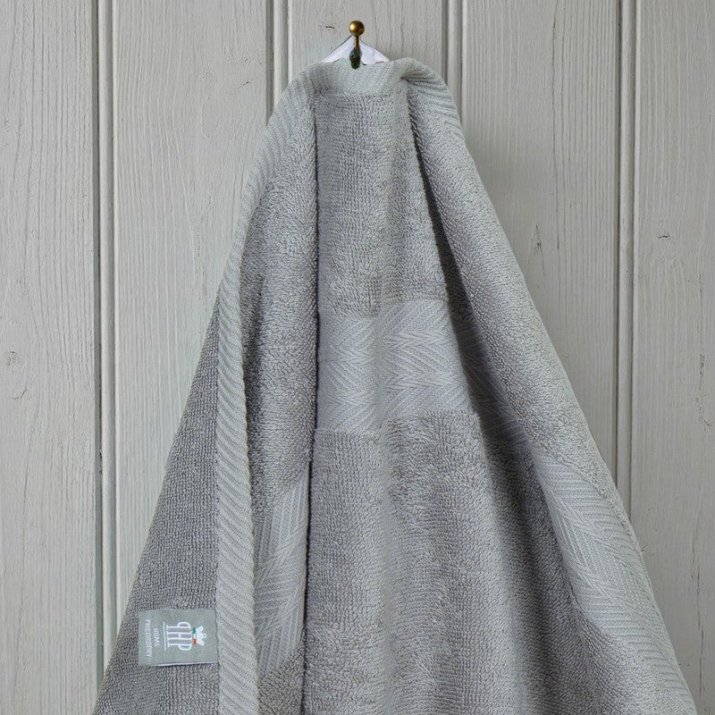 PlushAura Cotton Face Towel (Grey) - Set Of Four media 4