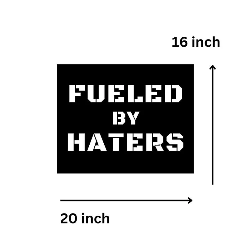 Fueled By Haters Iron Wall Accent media 5