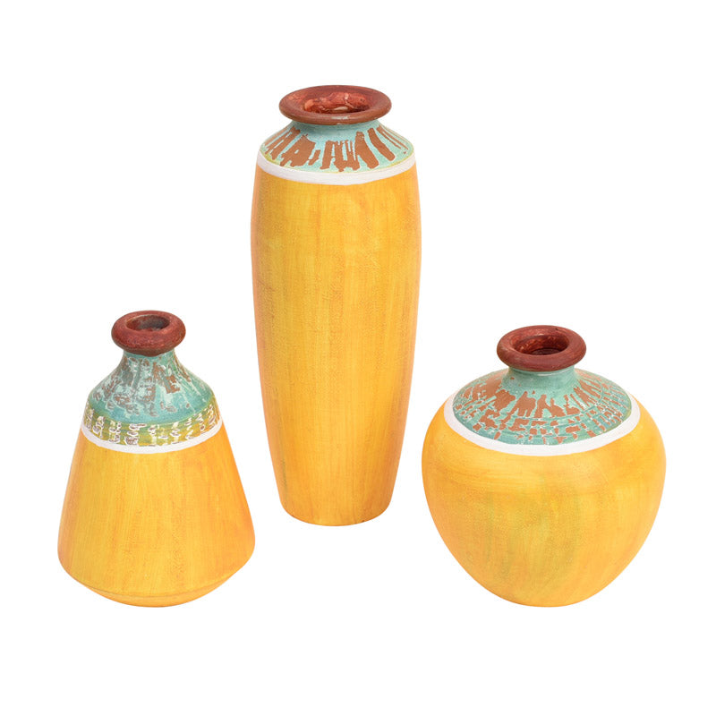 Zia Terracotta Vase - Three Piece Set media 5