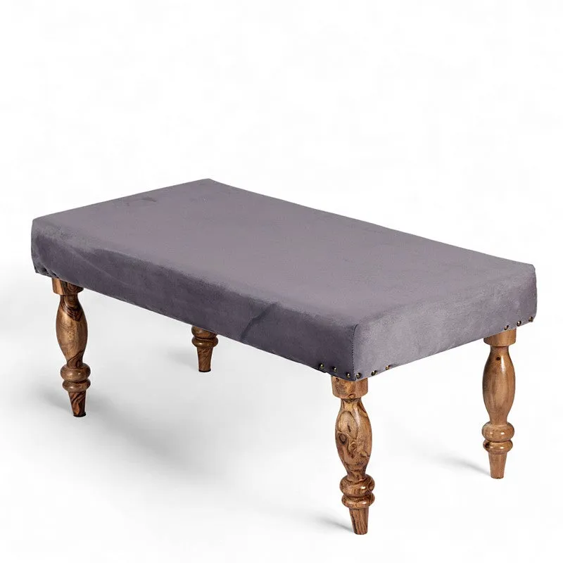 Dunex Sheesham Wooden Bench - Grey media 3