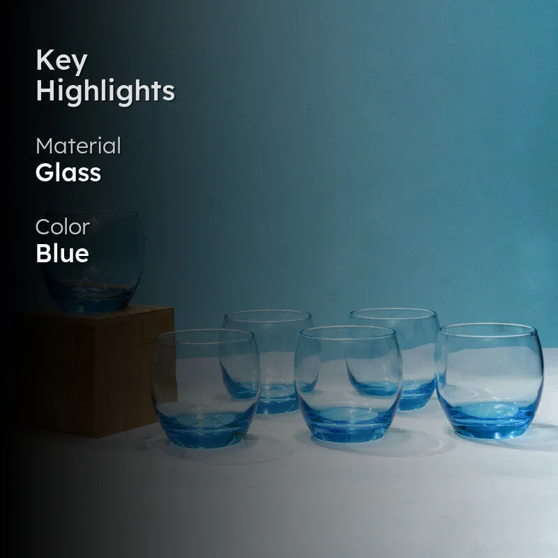 Luminarc Salto Whiskey Glass (320 mL/Blue) - Set Of Six media 2