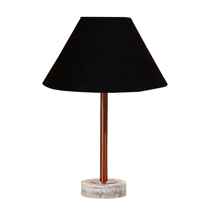 Cotin II Rodin Wooden Table Lamp - Black,Copper,White media 4