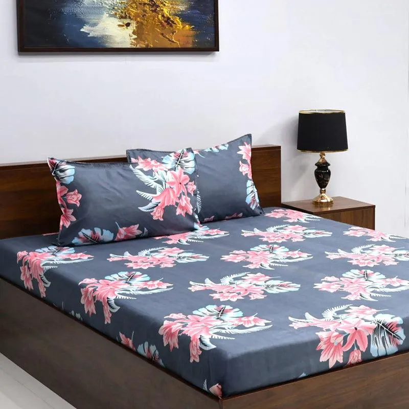 Ijaya Floral Microfiber Bedsheet - 110 GSM media 3