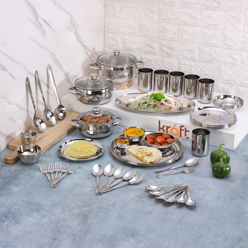 Kraft Xelvia Xelina Dinner Set - 58 Piece Set