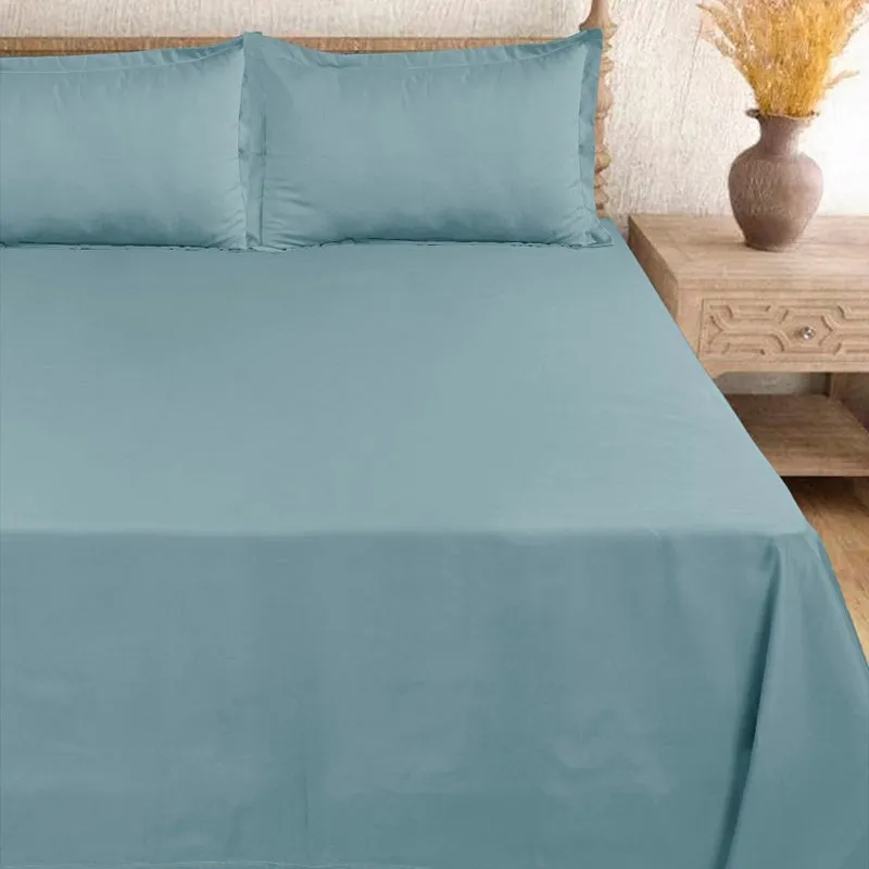 Cloud Drift Microfiber Bedsheet (Blue) - 140 GSM media 3