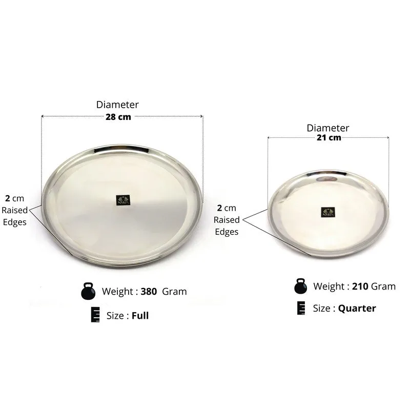 FeastCraft Dining Stainless Steel Dinner Plate - Twelve Piece Set media 8