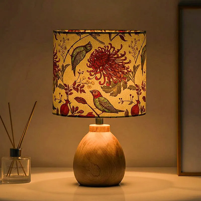 FeatherVista Wooden Table Lamp media 1