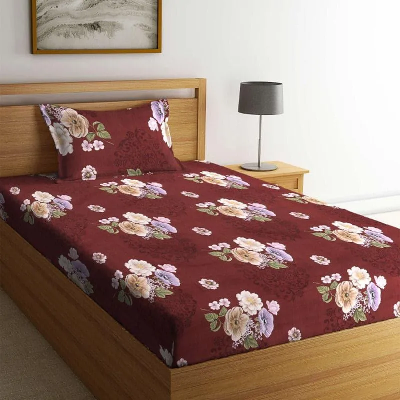 Masoon Floral Bedsheet - 150 GSM media 3
