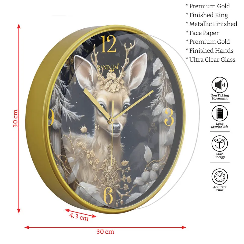 Hirosh Sweep Silent Wall Clock media 5