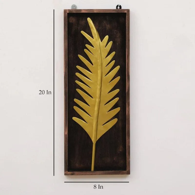 Senora Feather Iron & Wooden Wall Accent media 4