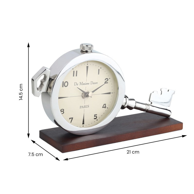 AuraClock Table Clock - Silver media 8