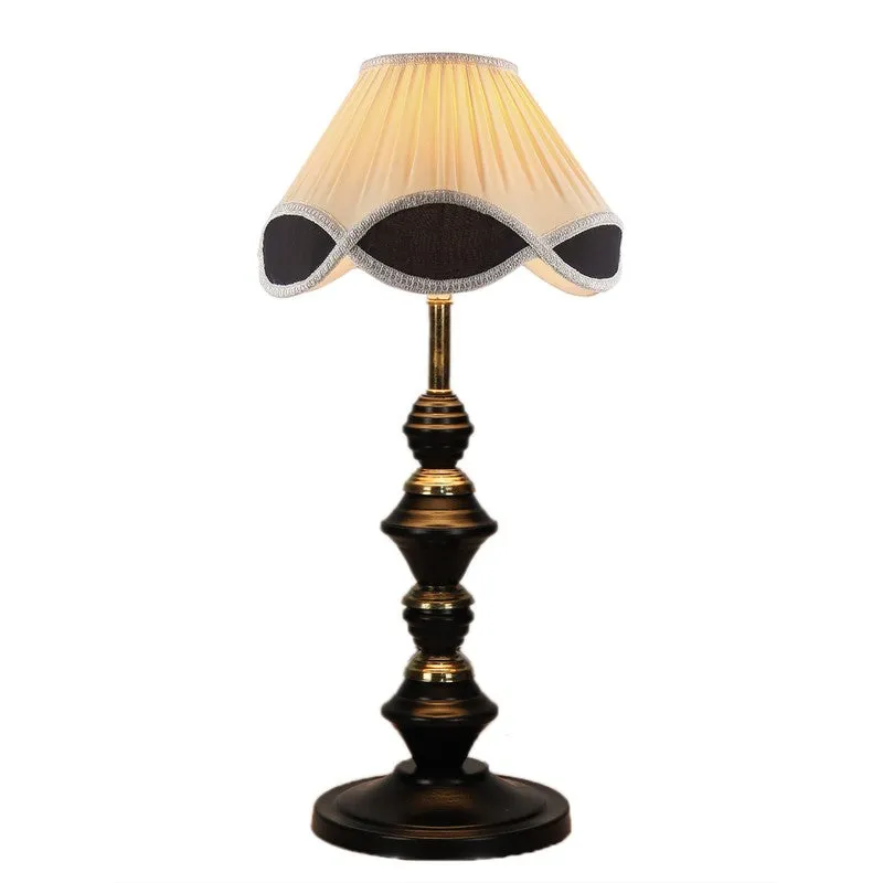 Glevyx Cotton Table Lamp With Iron Base - Ivory media 7