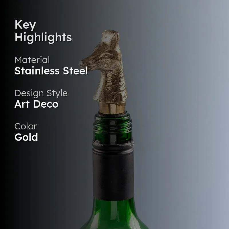 Spotted Safari Stainless Steel Pourer - Gold media 2