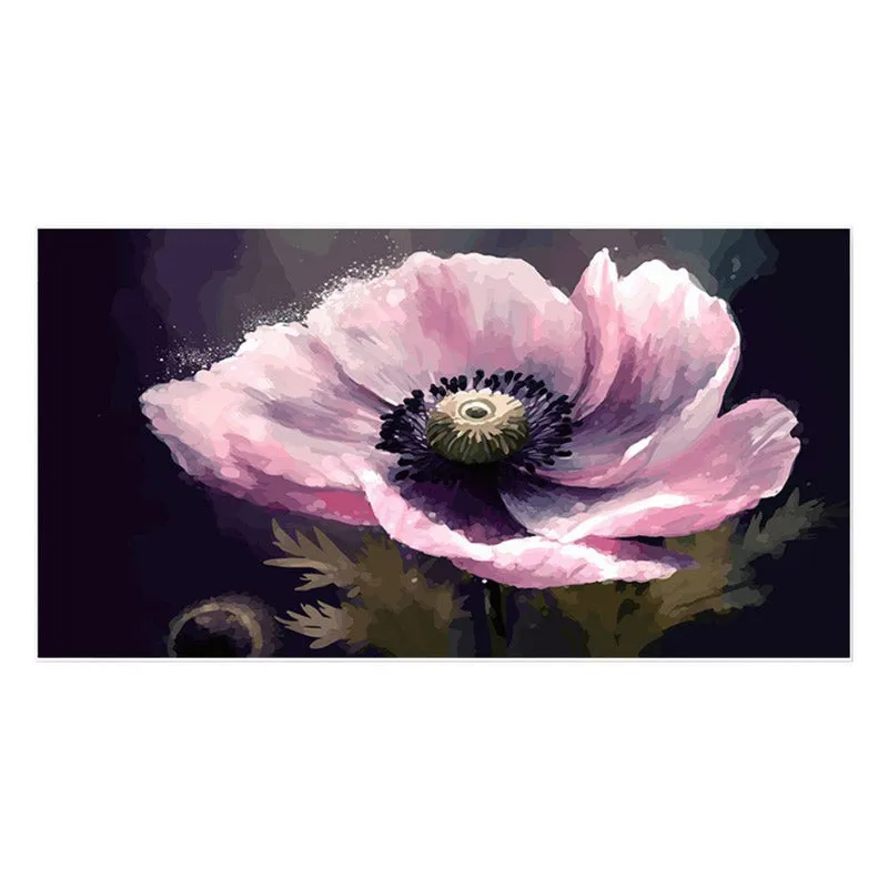 Pink Daisy Floral Canvas Wall Painting media 3