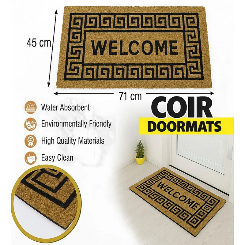 Welcome Coir Door Mats - Brown media 10