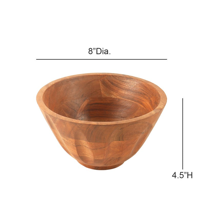 Elegant Wood Mixing Bowl - 1325 mL media 8