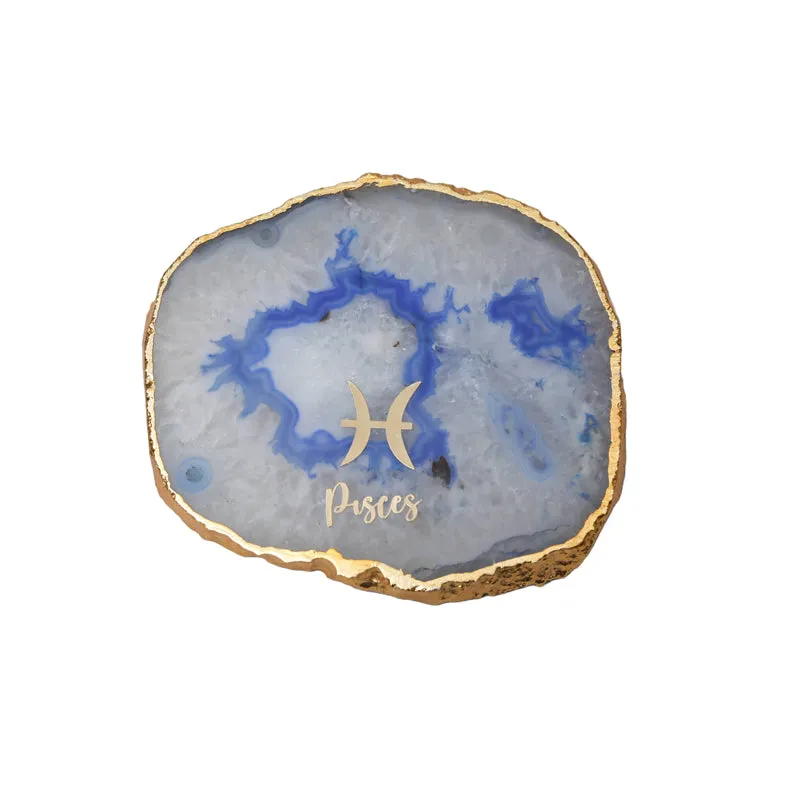 Pisces Agate Coaster - Blue media 4
