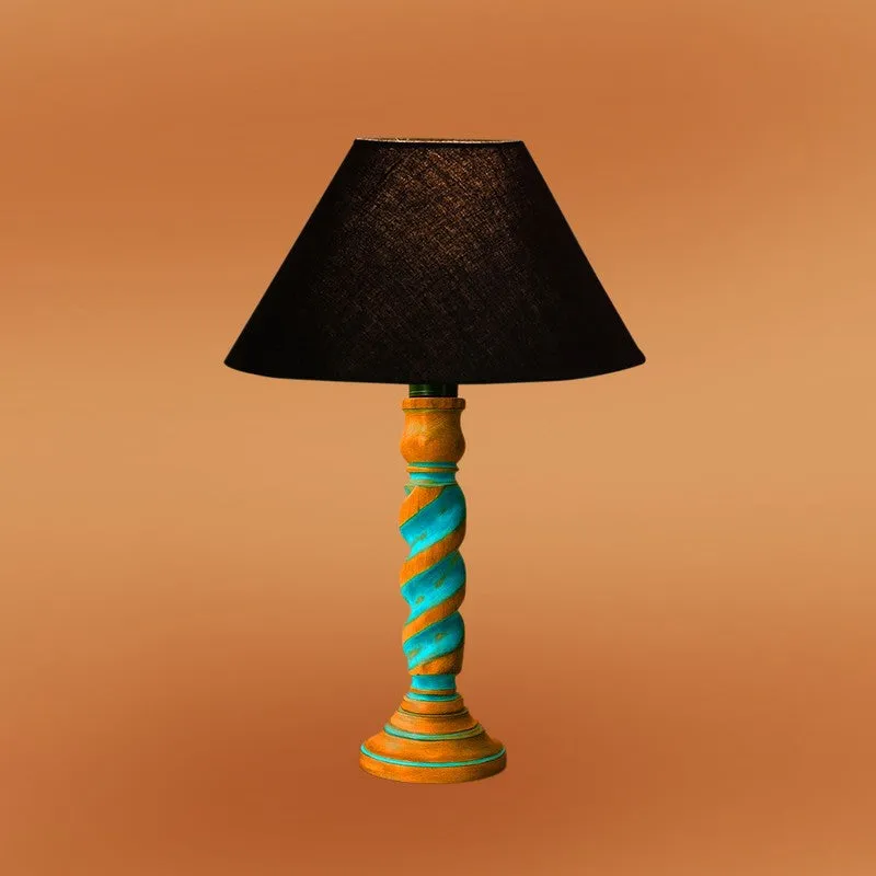 Elara Muse Wooden Table Lamp - Black media 6