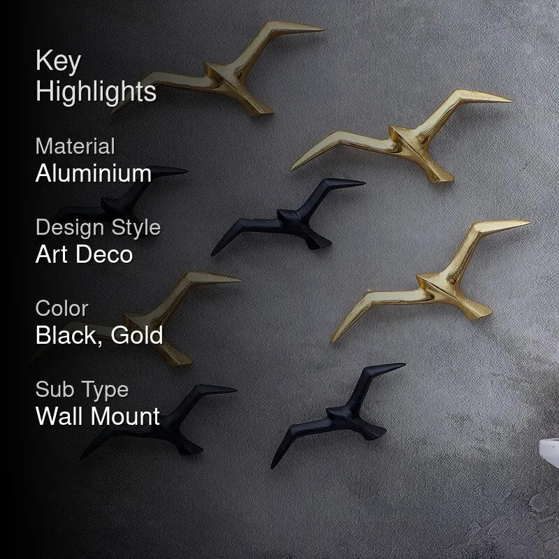 Flight Of Fancy Aluminium Wall Accent - Set Of Eight media 2