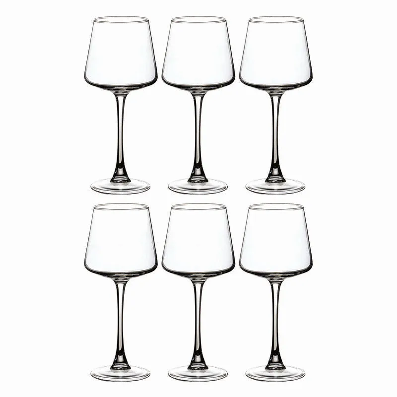 Glass Wine Glasses (450 mL Each) - Set Of Six media 5