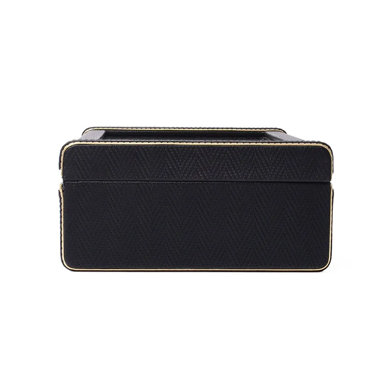 Vautch Faux Leather Watch Organizer - Black media 5