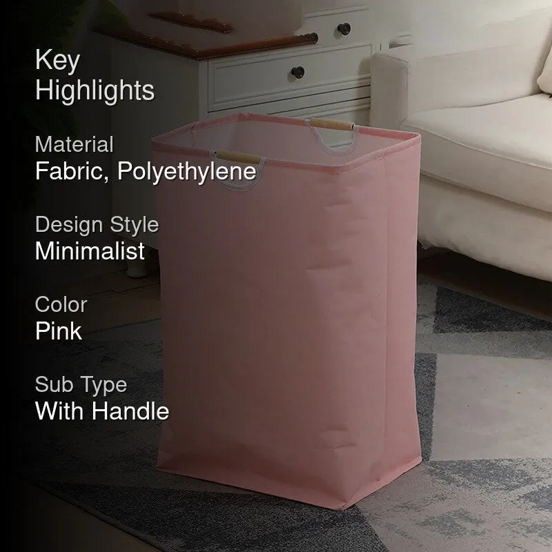 Soft Stack Laundry Basket - Pink media 2