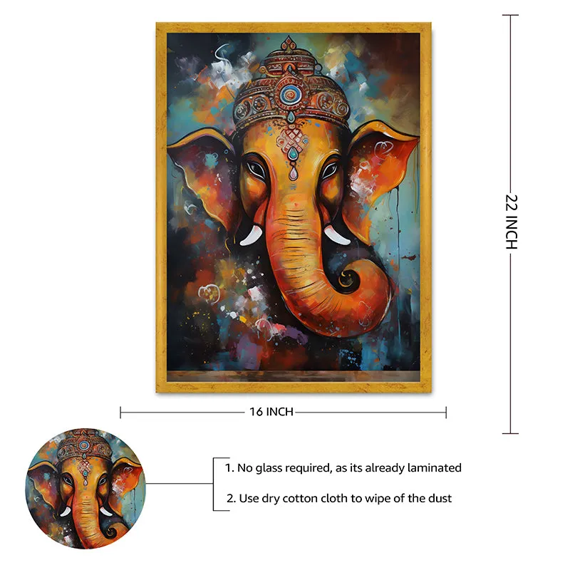 Lambodara Gaze Wall Art media 6