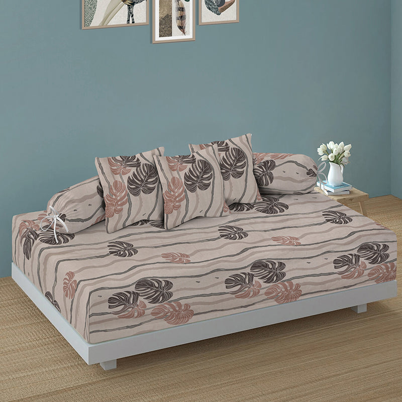 Earthy Waves Diwan Set - Six Piece Set