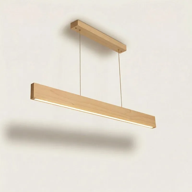 LinearRay Wooden Ceiling Lamp - Brown media 4