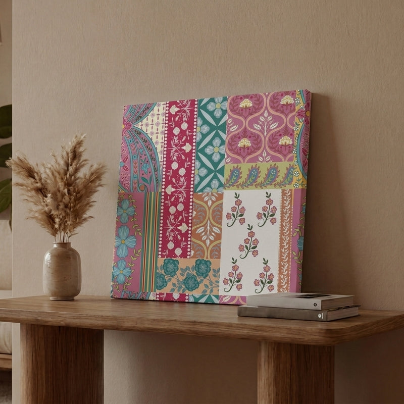 Tribal Pink Canvas Wall Art